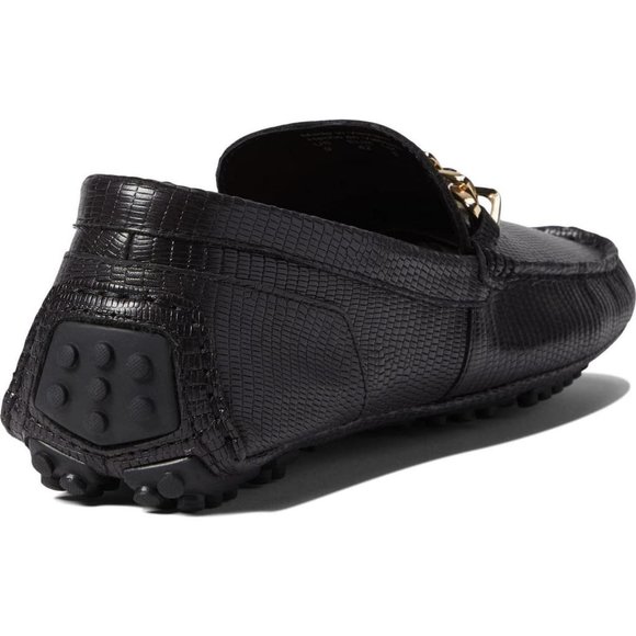 NWOB Aldo Davinch Lizard Embossed Driving Shoe In Black main image 6
